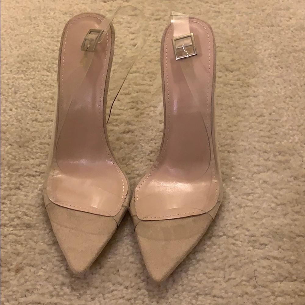 Nude Slingback Heels